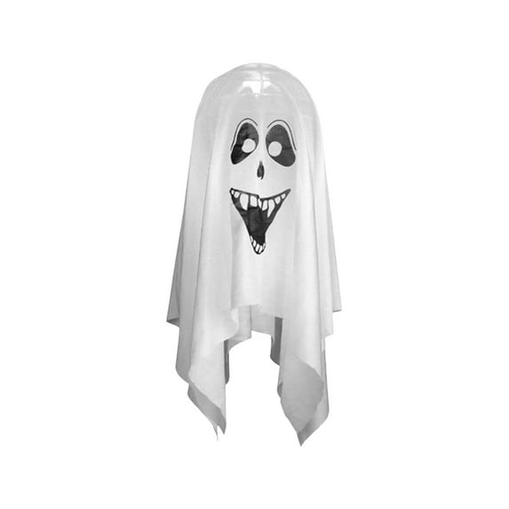 OAVQHLG3B Halloween Party Scene Decoration Ghost Chandelier Ghost Festival Thriller Scream Props LED Lights