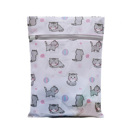 

JANDEL Storage Laundry Bag Polyester Printing Laundry Bag Underwear Bra Washing Machine Bag Mesh Travel Folding Laundry Basket