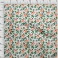 thumbnail image 3 of oneOone Cotton Poplin Fabric Leaves & Floral Artistic Print Fabric BTY 56 Inch Wide, 3 of 4