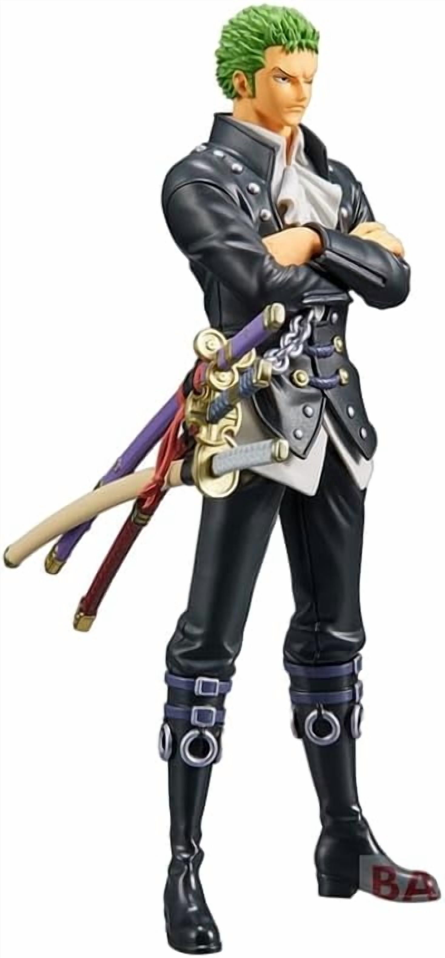 Newly Zoro Figure Standing Handsome Roronoa Zoro Figurine 17cm/6.7inch PVC Characters Collectible Handicrafts for Anime Fans Gifts