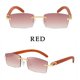 thumbnail image 1 of Gafas De Sol clásicas sin montura para hombre, lentes cuadradas a la moda, De lujo, Zonnebril Heren Lunette De Soleil, 2022 Fivean unisex, 1 of 2