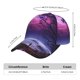 thumbnail image 2 of Fotbe Purple Moon Tree Night Sky Gorro Clásico de Béisbol, Gorra Ajustable con Broche Snapback, Gorro de Exterior de Algodón Suave, 2 of 6