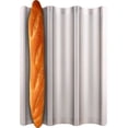thumbnail image 1 of Bandeja para Baguette 3 Ranuras Antiadherente Perforada para Horno, Molde para Pan Francés e Italiano, 1 of 7