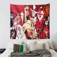 thumbnail image 5 of Hazbin Hotel Tapestry Anime Poster Wall Hanging Art Decor For Living Room Bedroom Dorm Apartments Party Supplies Gifts 60x80 Inch, 5 of 7