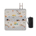 thumbnail image 2 of Manta de picnic de 200 x 200 cm, accesorios, tapete de juego extragrande, tapete de camping portátil Patrón de ingeniería, 2 of 8