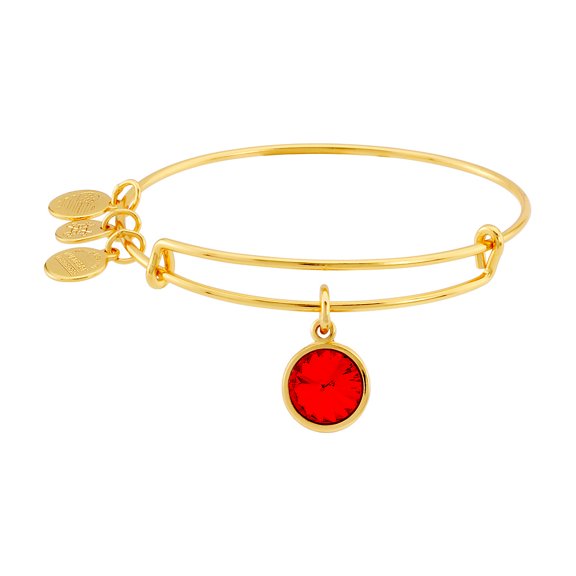 Alex and Ani Birthstone Charm Adjustable Wire Bangle Bracelet