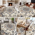 thumbnail image 5 of 6'x9' Area Rugs, Brown Blue Boho Indoor Outdoor Area Rug for Living Room Bedroom, Southwestern Geometric Ethnic Washable Bathroom Rugs Kitchen Floor Carpet Mats Home Decor Aesthetic, 5 of 8