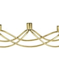 thumbnail image 4 of DecMode 5 Holder Gold Stainless Steel Metal Candelabra, 4 of 7
