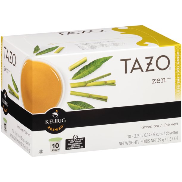Tazo, Zen Green Tea KCups, Tea Pods, 10 Ct