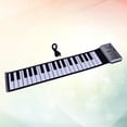 thumbnail image 4 of EeaseMX Órgano electrónico portátil de 37 teclas, juguete musical para niños, hecho a mano, 100 timbres, 100 ritmos, plateado (sin batería), 4 of 7