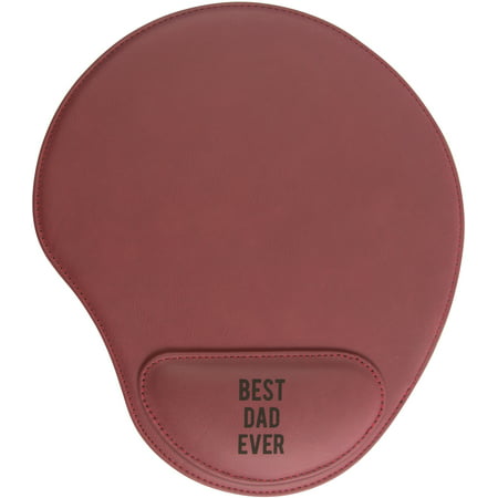 Pavilion - Best Dad Ever Red Cushioned Wrist Support Mouse (Best Wrist Position For Mouse)