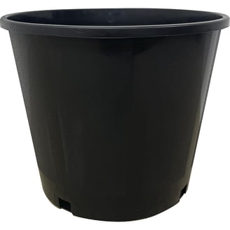 HI ISLANDER GROUP Cylinder Black Plastic Plant Pot - Walmart.com