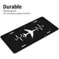 thumbnail image 6 of Airplane Pilot Heartbeat Car Plate Aluminum Metal Durable Standard Car Plate 6 X 12 Inch, 6 of 9