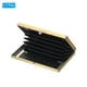 thumbnail image 3 of Titular de tarjeta de crédito RFID Uxcell, billetera de metal, titular de tarjetas de visita de acero inoxidable para mujeres y hombres, tono dorado, 3 of 6