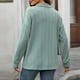 thumbnail image 5 of Pantalones deportivos de pierna ancha,Blusa informal de manga larga para mujer, cuello redondo, botones delanteros, tela de imitación, ideal para el hogar y el uso diario, sopatenor, 5 of 9
