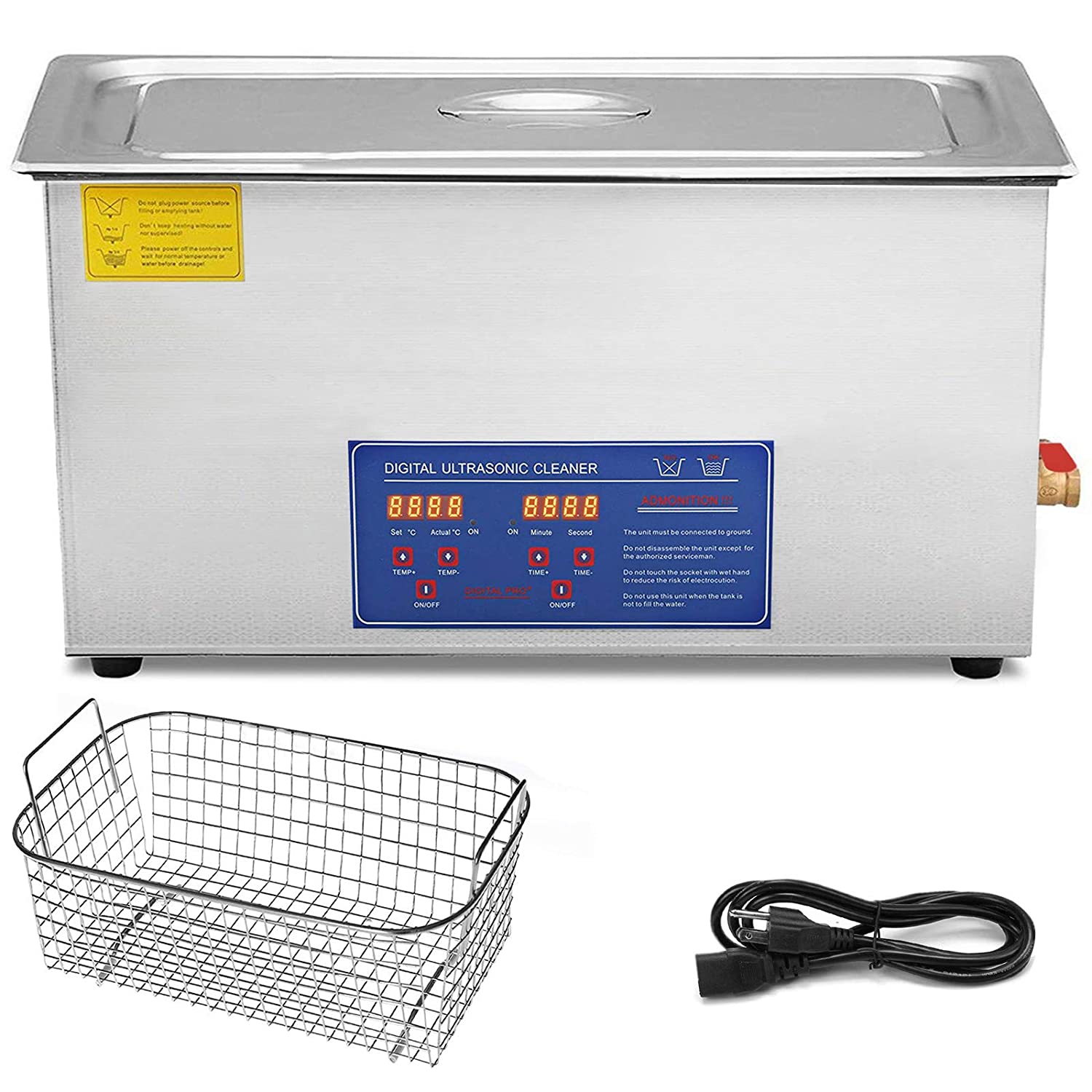 VEVOR VEVOR Ultrasonic Cleaner 30L 1200W Heated Ultrasonic Cleaner