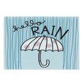 thumbnail image 1 of Autumn Cutting Board, Hello Rain Handwritten Message with Umbrella, Decorative Tempered Glass Cutting and Serving Board, in 3 Sizes, by Ambesonne, 1 of 2
