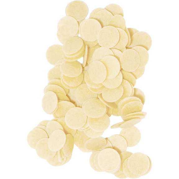 Playfully Ever After Cream Stiff Felt Circle (1.5 inch - 94pc)