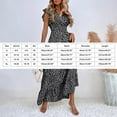 thumbnail image 3 of snowsong Maxi Dress,Easter Dress Women Maxi Dress For Women Ruffle Sleeve Beach Long Sundress Boho Summer Casual Floral Dress Floral Dress,Elegant Dresses,Work Dresses Brown Dress L, 3 of 9