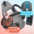 thumbnail image 5 of Nupouch Solid Anti-Theft Backpack One Size Light blue, 5 of 5