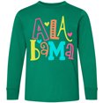 thumbnail image 3 of Inktastic Colorful Alabama State Long Sleeve Youth T-Shirt, 3 of 5