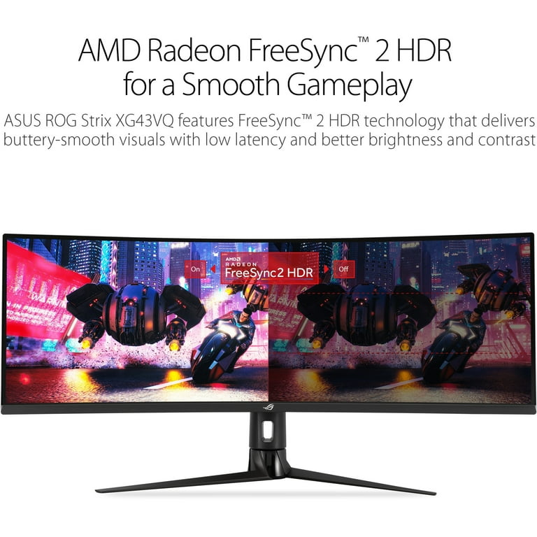 Best Buy: ASUS Strix 43 VA LCD 4K UHD 144Hz 1-ms FreeSync Premium Pro (AMD  Adaptive Sync) Monitor with HDR (VGA, USB, HDMI, DVI) Black, White XG43UQ