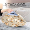 thumbnail image 5 of Ryvnso Satin Pillowcase Cute Corgi Dog Bone Footprint Pillow Cases Standard Size 26x20in, 5 of 6