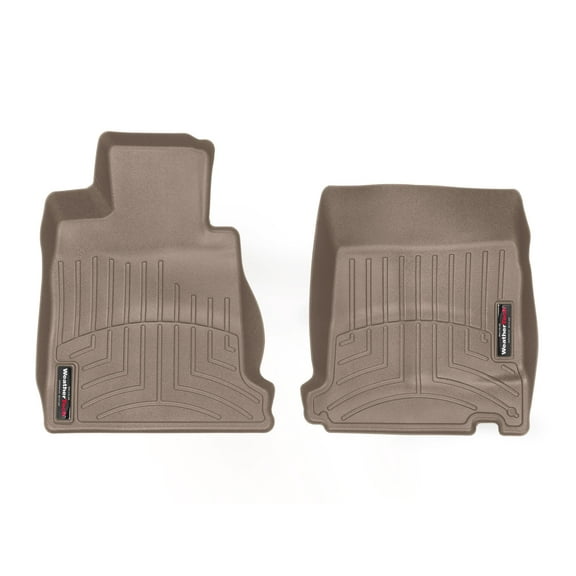 WeatherTech Custom Fit FloorLiners compatible with 2007-2015 Maserati Gran Turismo - 1st Row (Driver & Passenger), Tan