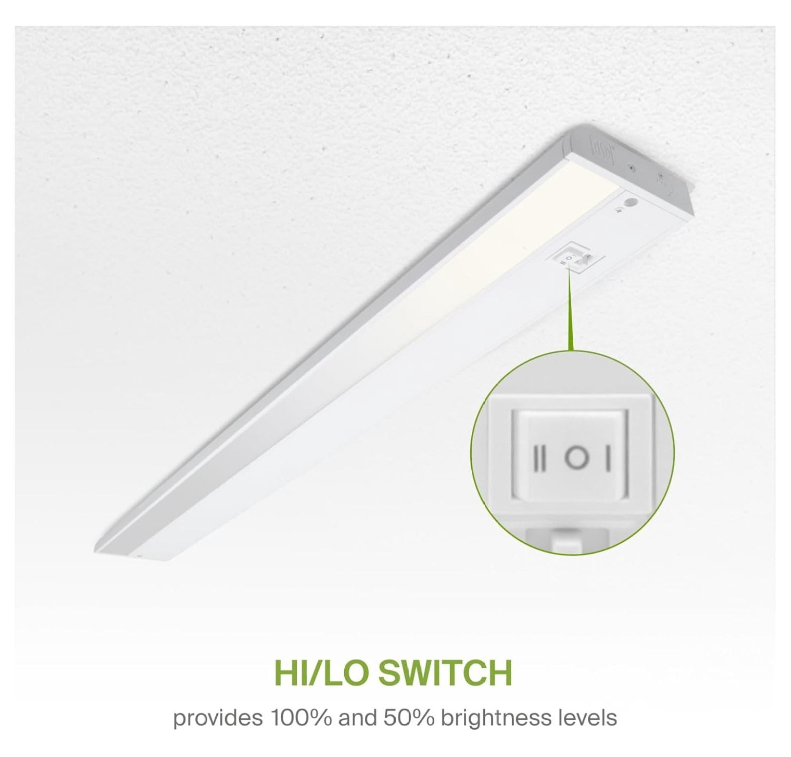 40 Inch LED Under Cabinet Lighting Plug in or Hardwired, High/Low/Off , 20W 120V 3 CCT 2700K/3000K/4000K CRI90+, Triac Dimmable Linkable Under Counter Lights for Kitchen, ETL Listed, White