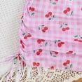 thumbnail image 5 of mgoYE Kids Bathing Suits Girls 10-12 Girl's 3 Piece Swimwear Set Halter Cute Print Bikini Bathing Swim Suits with Beach Skirt Coverup(Pink,11-12 Years), 5 of 7