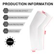 thumbnail image 2 of Cooling Sun sleeve UV protection arm sleeve arm cover sleeve for outdoor sports cooling protection arm sleeve - white, 2 of 5
