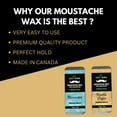 thumbnail image 3 of Leaf Aura Moustache Wax-STRONG HOLD (Unscented), Made In Canada,15g, 3 of 5