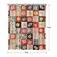 thumbnail image 5 of Pioneer Flower Floral Print Pattern Shower Curtain 72"x84", Bathroom Decorative Shower Curtain Set with 12 Hooks, Waterproof Washable, 5 of 6