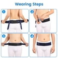 thumbnail image 4 of Velpeau Sacroiliac Si Joint Hip Belt for Men and Women, Breathable Anti-Slip Pelvic and Lower Back Support Brace - Pain Relief for Sciatica, Pelvis, Lumbar (Reg, Hip Size 28-37"), 4 of 9