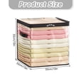 thumbnail image 3 of Large Clear Thick Plastic Storage Box with Hinged Lid, Heavy-Duty Durable High Capacity Organizer, Perfect for Home, Camping, Travel, Attic and Moving (1 PCS),21.65X13.778X12.4 Inch, 3 of 8