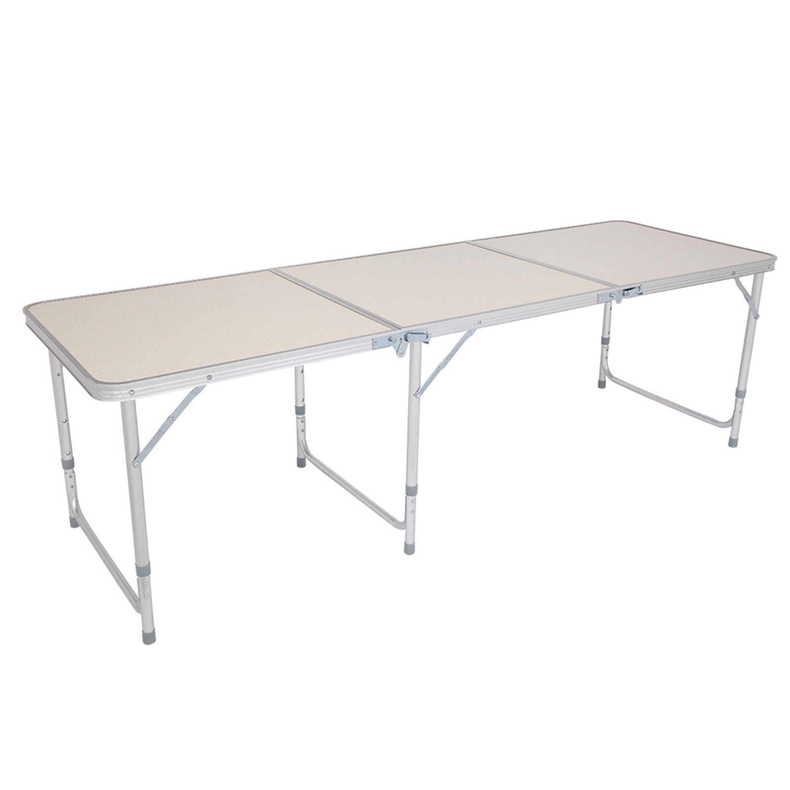 Kepooman Folding Camping Table, Aluminum Ultralight Height Camp Table, Small Folding Table for Outdoor Camp Picnic, White, 70.86" x 23.62" x 27.56" Kepooman Folding Camping Table, Aluminum Ultralight Height Camp Table, Small Folding Table for Outdoor Camp Picnic, White, 70.86" x 23.62" x 27.56"