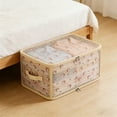 thumbnail image 6 of Cherries Pattern Foldable Clothes Storage Box – 15.74x11.81x9.84in Large Capacity Fabric Organizer for Closets/Wardrobes, Stores Sweaters/Blankets/Pants, 5-Size Option Bedroom Storage Bin, 6 of 6