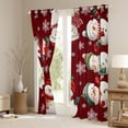 thumbnail image 3 of Castle Fairy Xmas Snowman Girl Boy Black Out Curtains,Christmas Snowflake Curtains Pack Of 2 (42X63 Each),Happy New Year Bedroom Curtains,Luxury Bedroom Decor, 3 of 6