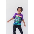 thumbnail image 3 of Camiseta Monster Jam Grave Digger púrpura/verde para niños 2T, 3 of 7