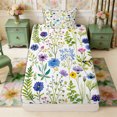 thumbnail image 4 of Manfei Flying Butterflies Twin Sheets 3pcs,Spring Garden Bedding,1 Flat Sheet,1 Fitted Sheet and 1 Pillowcase, 4 of 6