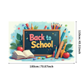 thumbnail image 2 of Back to School Theme Educational Decorations Backdrop Banner Children Classroom Background Decor Playground Supplies Photography Props, 2 of 3