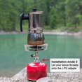 thumbnail image 5 of 2 Pcs Adaptateur de Réchaud de Camping 1 Lb Propane Entrée Sortie Cylindre Extérieur LPG Adaptateur de Cartouche, 5 of 5