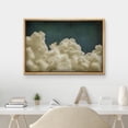 thumbnail image 3 of HFDF Canvas Prt Wall Art Vtage Lone Cloud Classic Mimalist Sky and Cloud Design Illustrations Fe Art Decorative Zen Multicolor Country/Farmhouse Retro for Bedroom - Natural 24x20inch Framed, 3 of 6