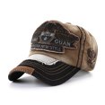 thumbnail image 2 of 100% Cotton Distressed Vintage Mens 5 Panel Baseball Cap Custom Embroidery Logo High Quality Baseball Cap, 2 of 5