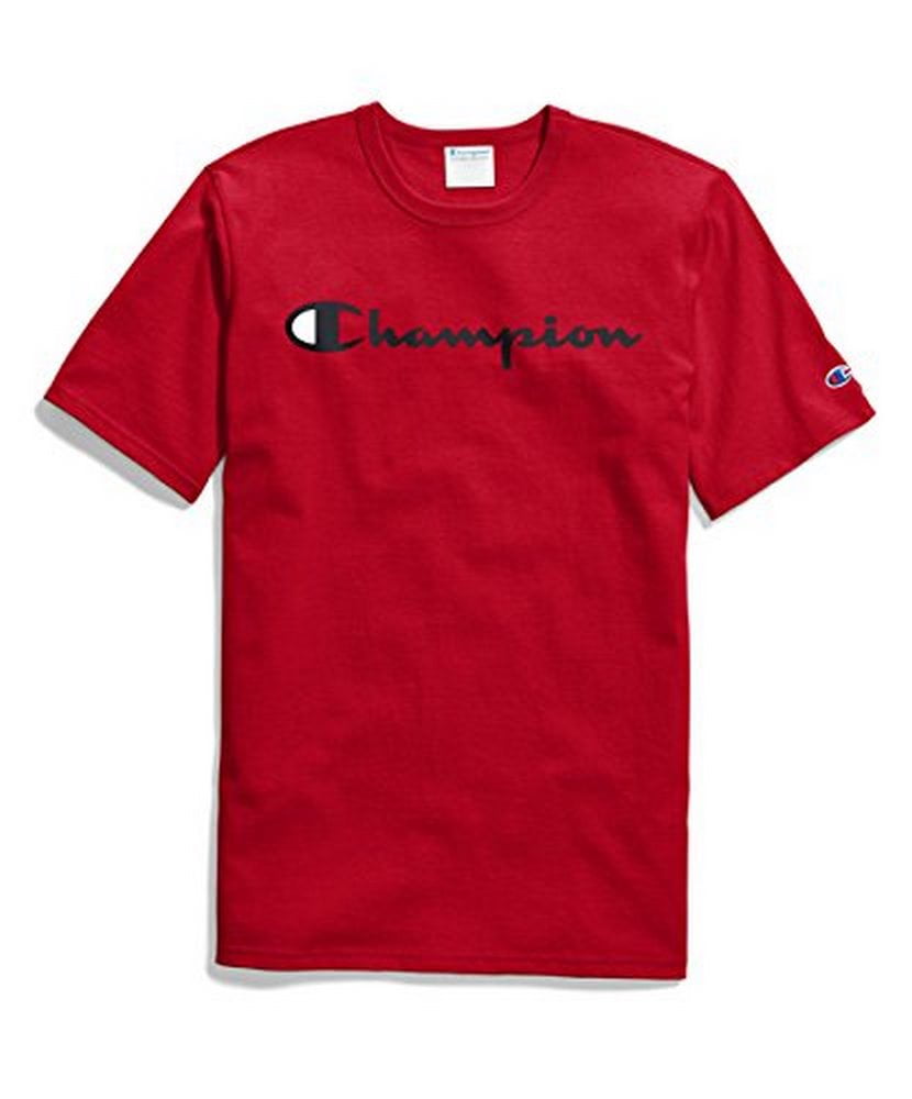 mens red champion shirt