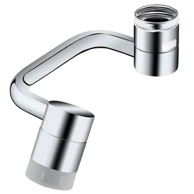 1080 Degree Rotatable Faucet Extender Metal U Shape Mechanical Arm Universal Dual Model Splashproof Filter Faucet Home Bathroom