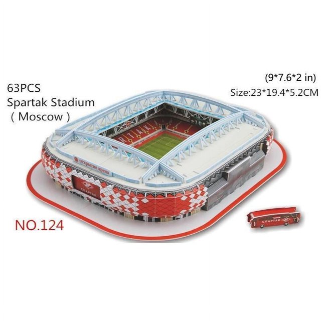 3D Puzzle Model Football Soccer Field Model Souvenirs Paper Jigsaw Model Gift For Fans