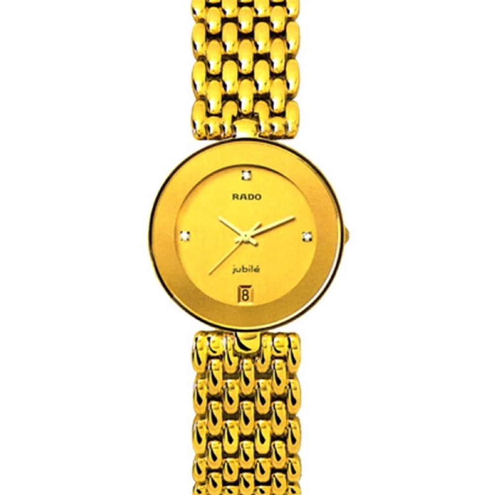 Rado Rado Women's Florence Diamond 35mm Gold Plated Bracelet & Case