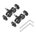 thumbnail image 4 of Soporte Andoer MA-75 Soporte de extensión de brazo mágico Adaptador de montaje de monitor Aleación de aluminio Conexión de tornillos de 1/4 pulgada Cabezal de bola flexible doble para montaje de luz L Abanopi Soporte, 4 of 7