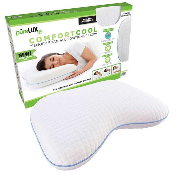 PüreLUX Comfort Cool Memory Foam All Positions Pillow